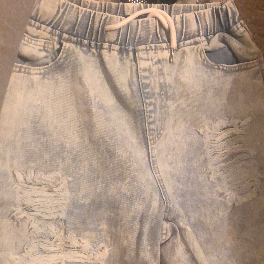 Jogger jeans distress